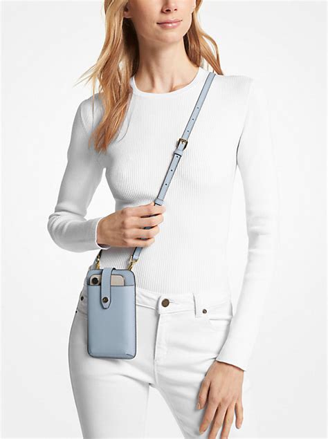 michael kors cell phone bag|michael kors saffiano leather bag.